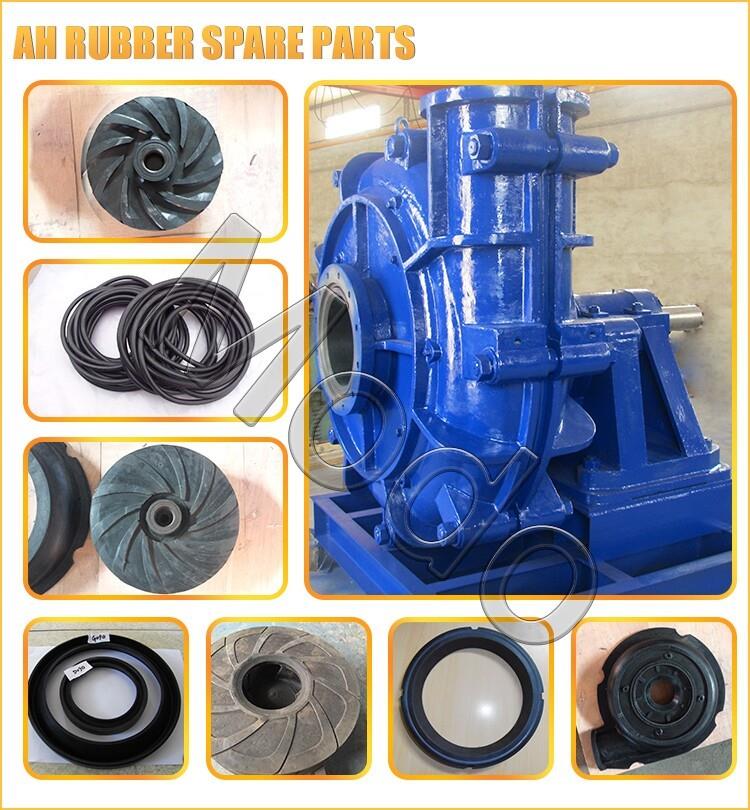 MAH slurry pump rubber spare parts