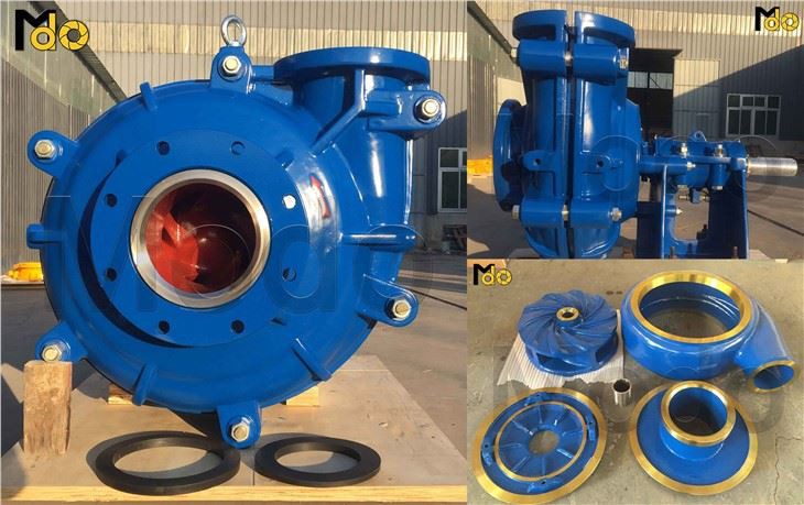 Horizontal High Chrome A05 Lining Slurry Pump MAH 10x8E-M With Spare Parts