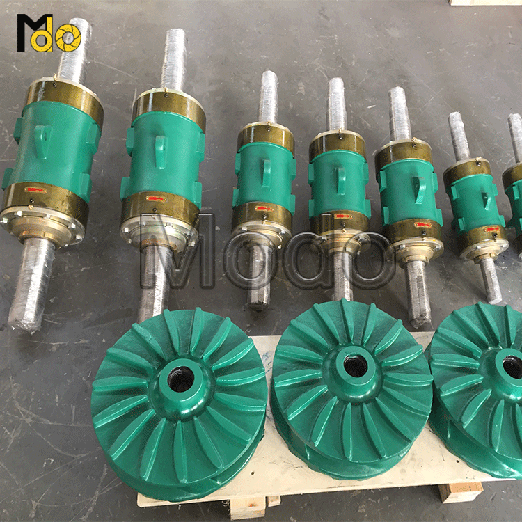 What materials are generally used for pump bearings?