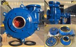 Horizontal High Chrome A05 Lining Slurry Pump MAH 10x8E-M With Spare Parts